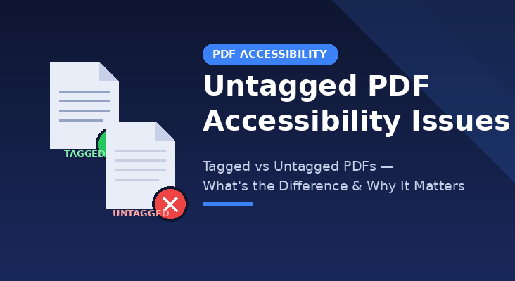 Tagged PDF vs untagged PDF: a visual comparison of accessibility issues